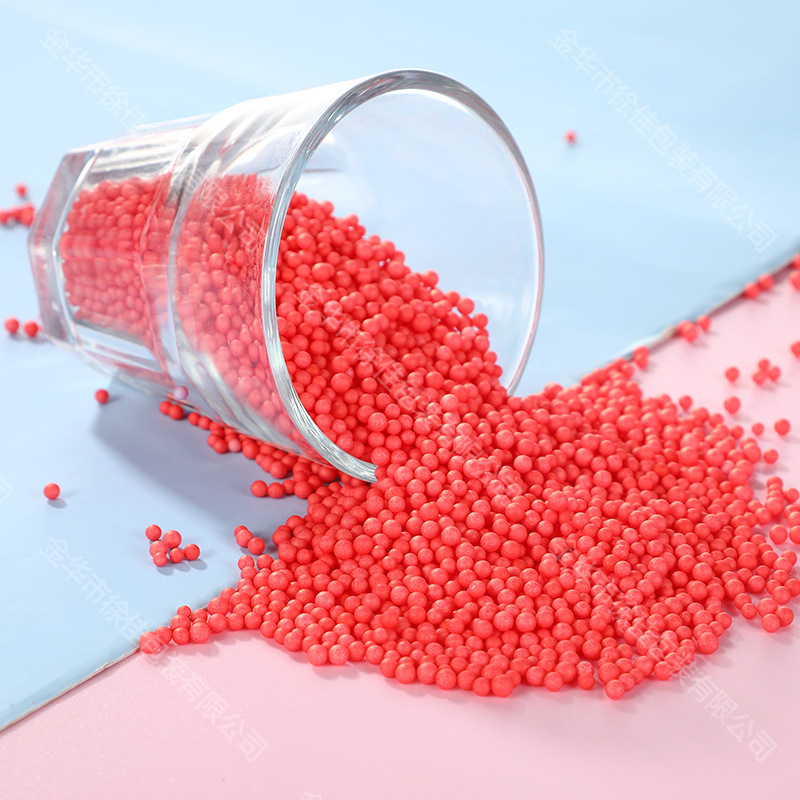 Macaron foam flow planet gift box filled particles 2-4mm color foam ball factory wholesale 1g pack