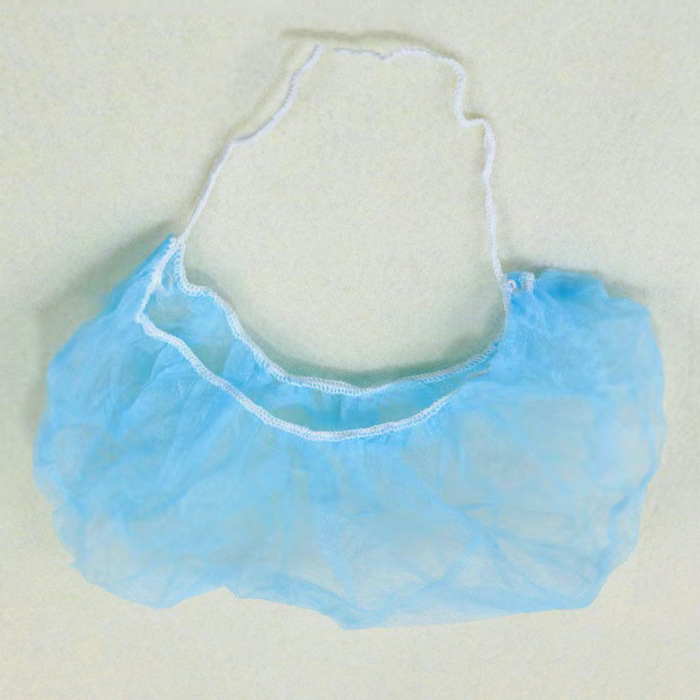 Disposable beard cover PP non-woven white-blue head-hanging anti-drop breathable nylon mesh single and double-tendon beard cover