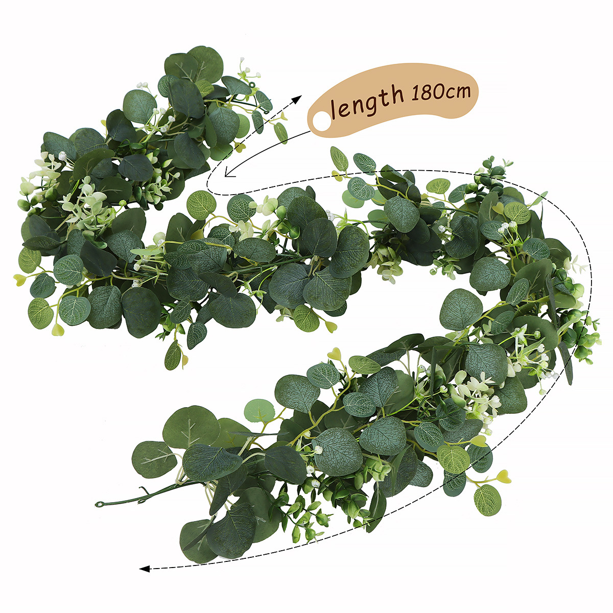 Cross-border simulation vine eucalyptus leaves eucalyptus rattan home wedding simulation green plant dining table decoration simulation rattan