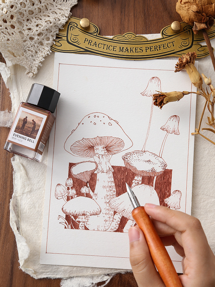 Tachikawa Pen Tip Wooden Rod Dip Pen Fountain Pen Light Color Hook Line Painting Pen Comic Watercolor Pen Tip