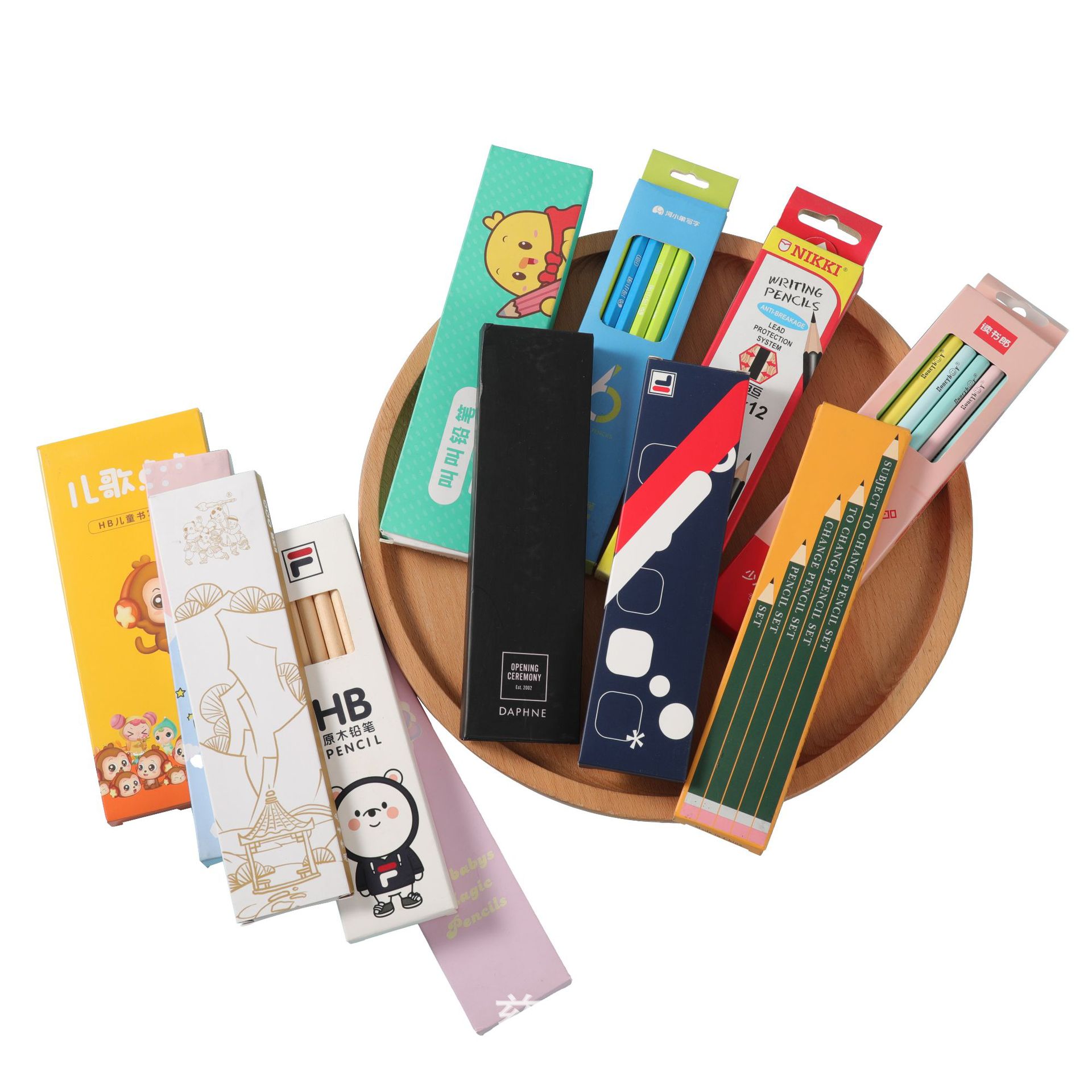 2B Pencil Wholesale Wooden HB Engraving Training Organization Enrollment Promotion Kit Primary School Prizes Stationery
