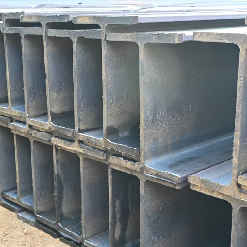 H-Shaped Steel Q235B Hot-Rolled Steel Structure Carport Bracket Black Material H-Shaped Steel Cutting and Punching Low-Alloy H-Shaped Steel