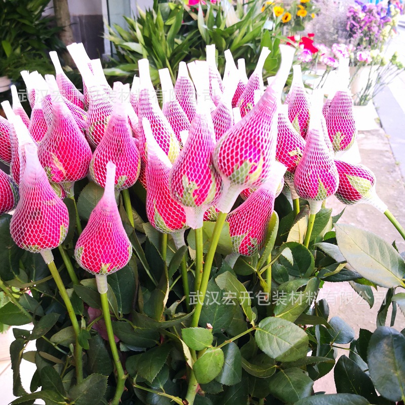 Wine Bottle Rose Yarn Protective Mesh Cover Filter Processing and Customization