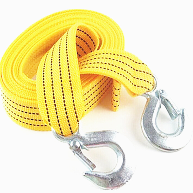 Car trailer rope thickened trailer belt 3 meters 4 meters 5 meters 8 tons traction rope outdoor emergency car supplies thickened