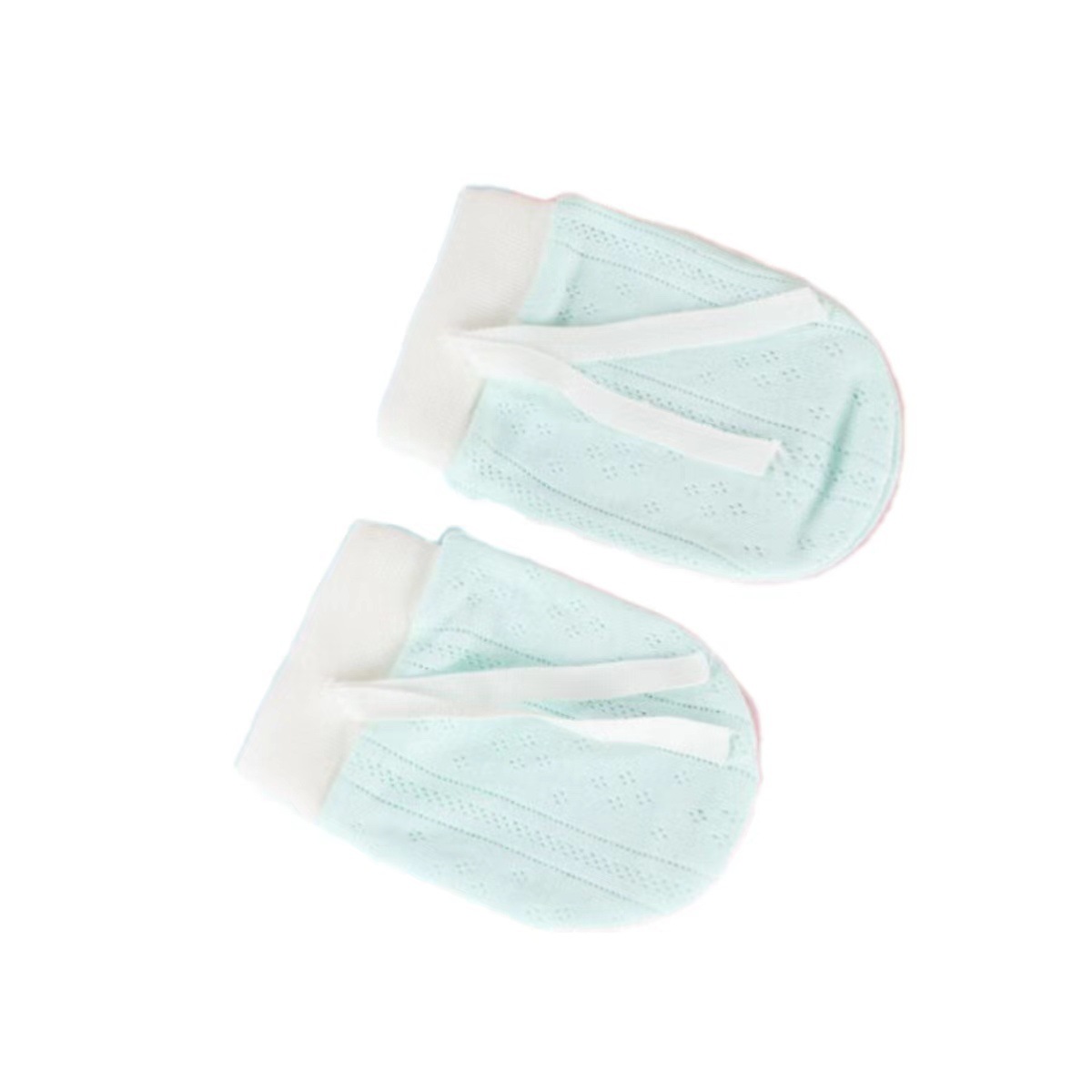 Newborn anti-scratch gloves baby 0-March four season gloves pure cotton baby anti-scratch face spring and autumn thin