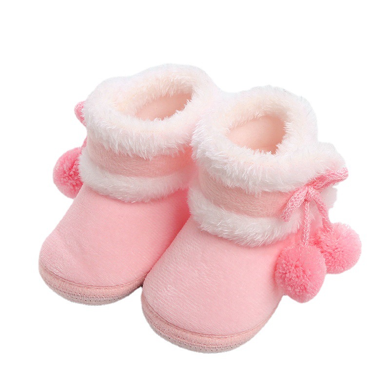 Baby shoes soft bottom warm 0-12 months baby toddler men's and women's cotton winter socks shoes spot