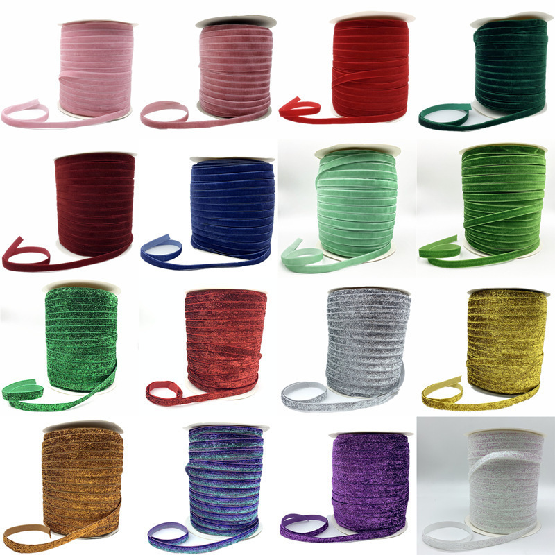 Велюровая лента 6/10/15/20/25/38мм ручной работы для свадеб и вечеринок кросс-бордер