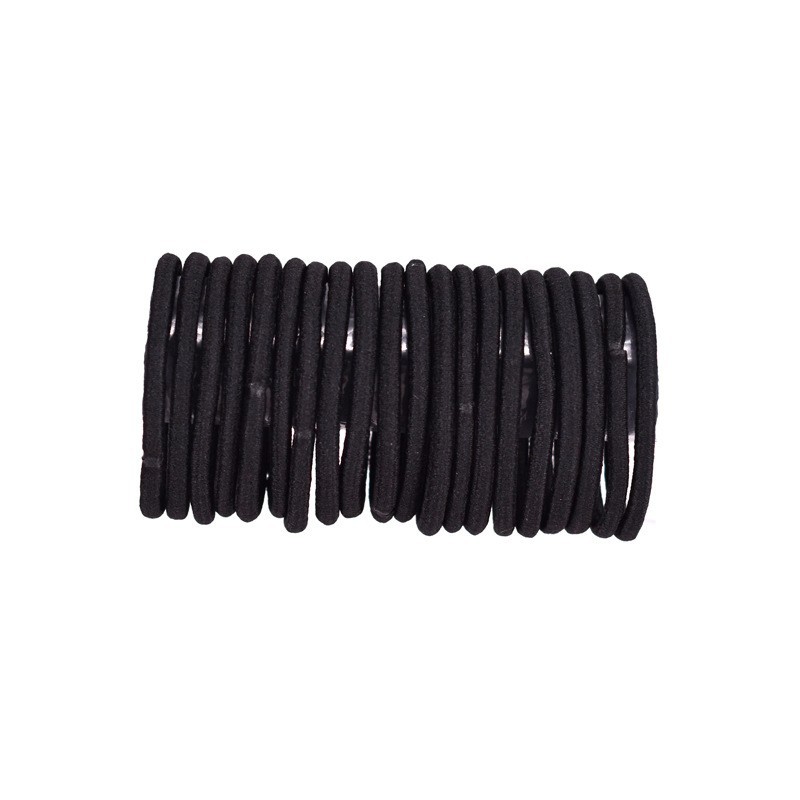 Basic Black 4mm High Elastic Rubber Band Hair Rope Seamless Hair Ring Women's Hair Accessories Tie Rope diy Accessories Headwear