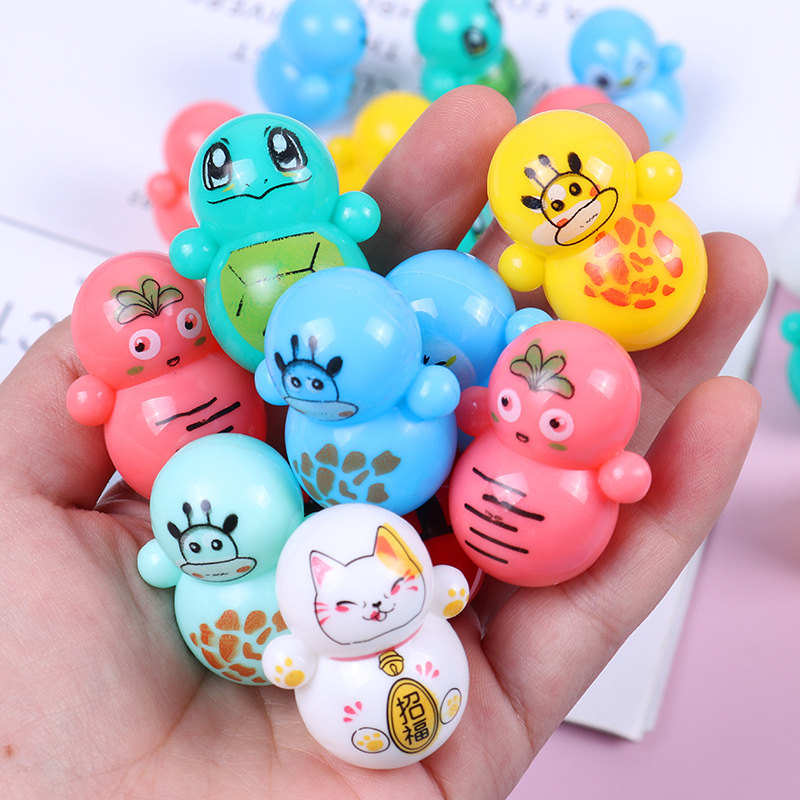 Children's Educational Desktop Game Cartoon Mini Tumbler Toy Shake Tone Same Style Kindergarten Baby Gift Blind Box