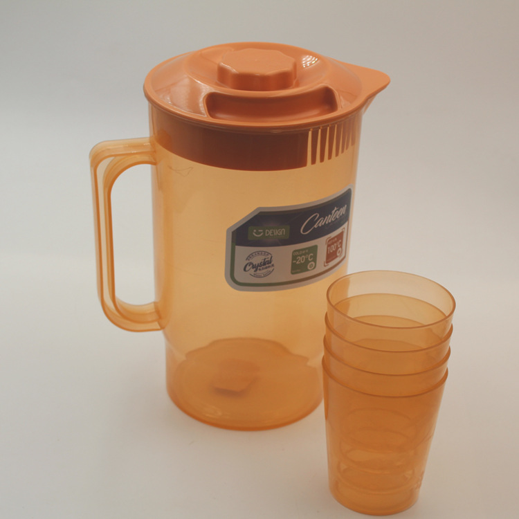 Cold Kettle Large Capacity Plastic High Temperature Resistant Kettle Household Water Cold Water Cold Water Cup Boiling Water Cup Cold Tea Pot with Cup