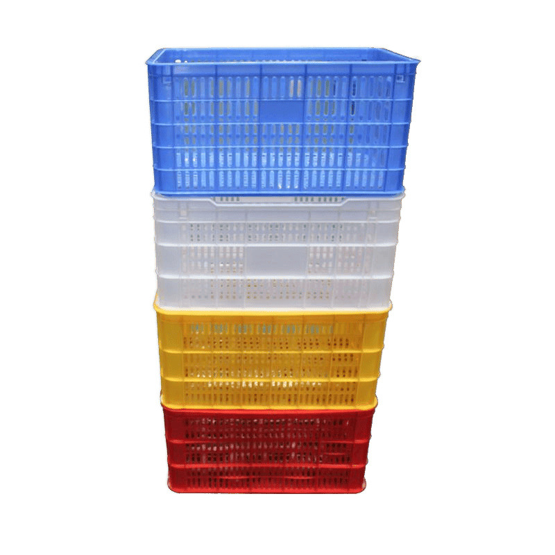 Basket Plastic Commercial Turnover Basket Industrial Storage Basket Large Rectangular Basket Thickeneded Turnover Frame Logistics Express Basket