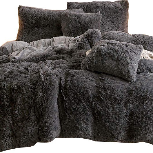 Cross-border Amazon mink velvet quilt cover three-piece plush winter quilt four-piece European and American bedding wholesale