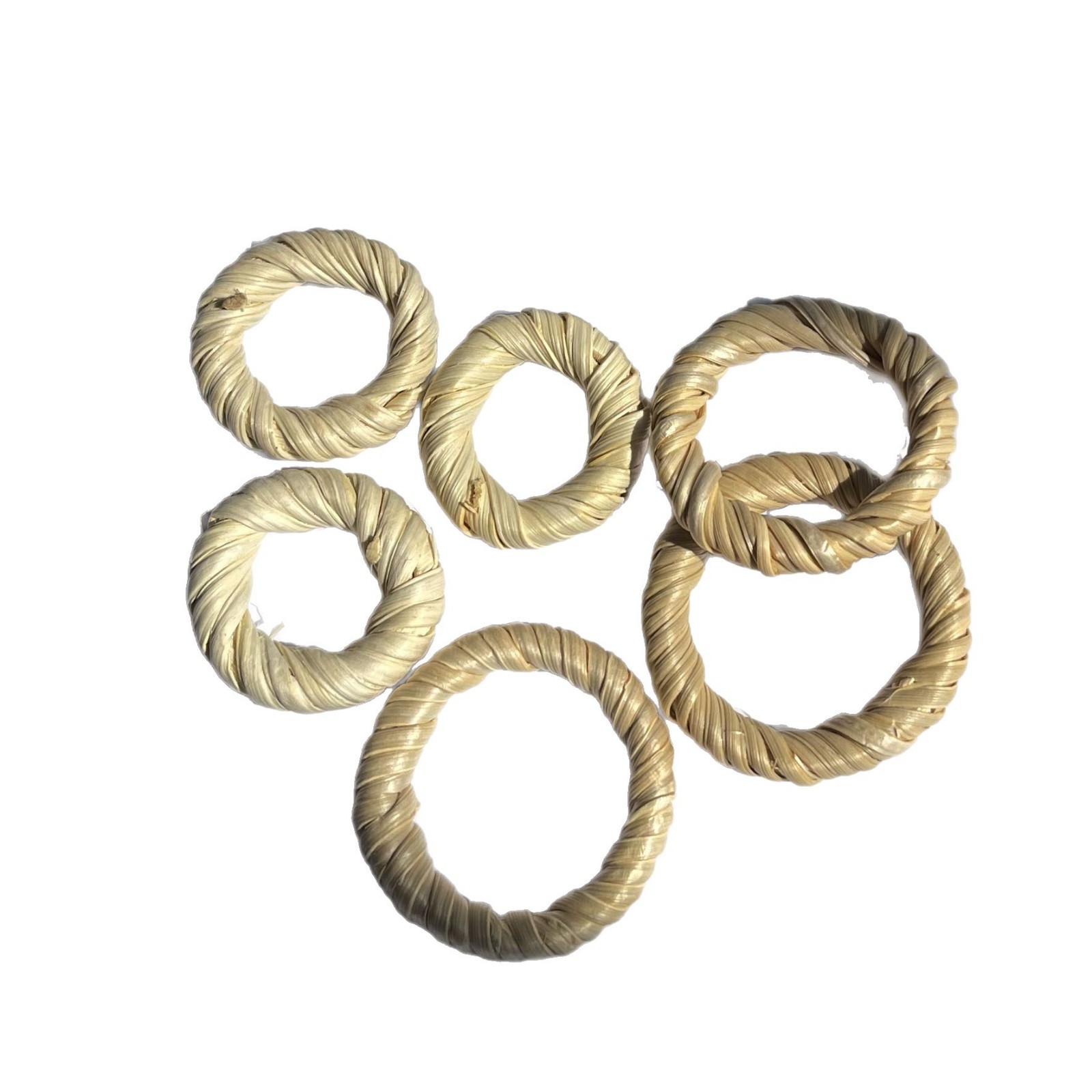 DIY bamboo hoop earrings accessories handicrafts bamboo hoop accessories 2025 new handmade rattan hoop accessories