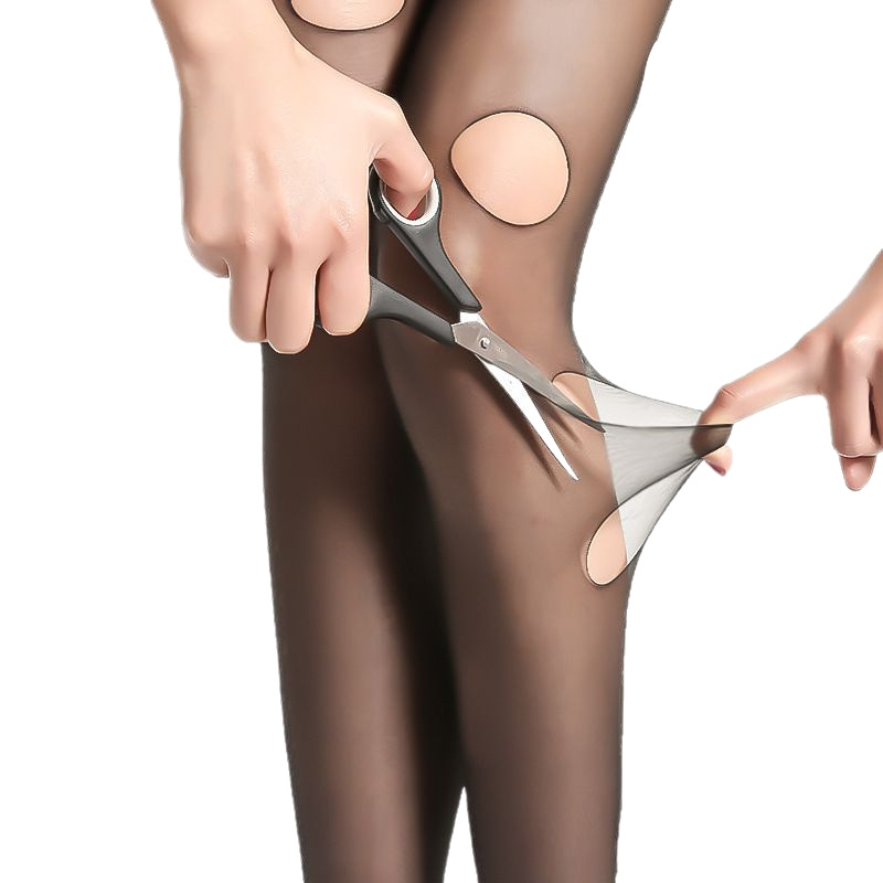 Women's Summer Thin Anti-Snag Durable Skin-Colored Pantyhose Black Large Size Pantyhose Pineapple Socks