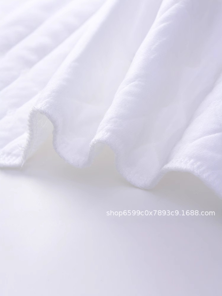 Cross-border supply with better baby white 3-layer ecological cotton diapers for baby washable diapers