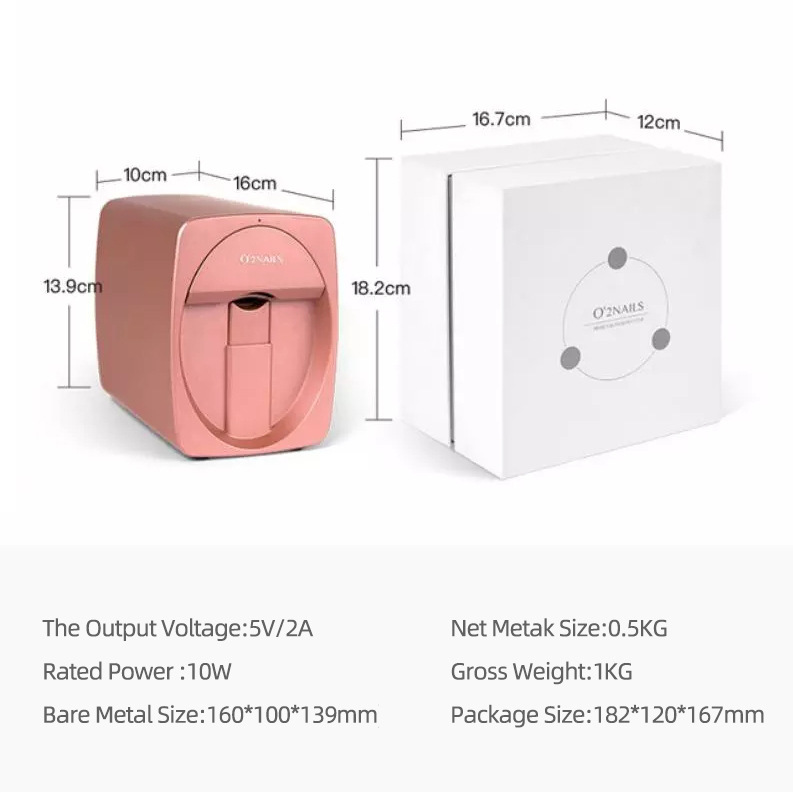 Smart Nail Art Machine Automatic Nail Printer Portable Small 3D Smart Nail Machine