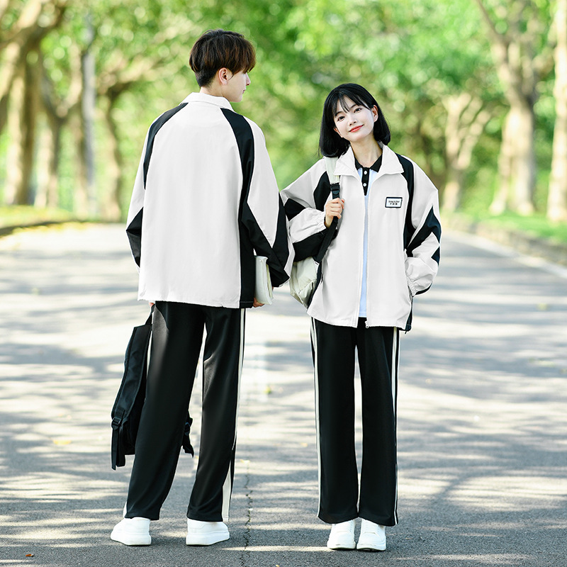 Junior High School Sports Meeting suit Class Clothes Couple Clothes Autumn Rustic Clothes Coat Student Class Clothes suit