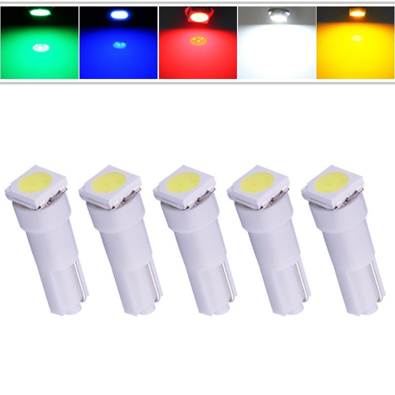 Светодиодный индикаторный свет T5 5050 1Smd для центрального управления и мотоцикла