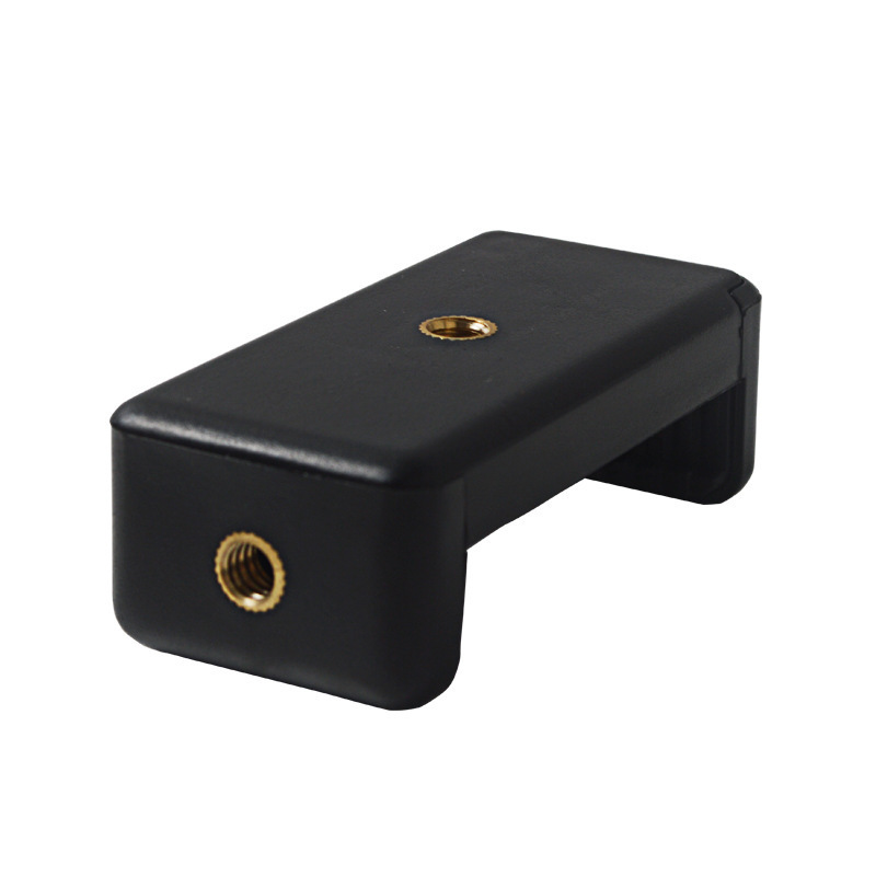 Mobile Phone Clip Horizontal and Vertical Mobile Phone Clip 1/4 Screw Video Live Broadcast Portable One-word I-shaped Double-hole Selfie Clip Accessories
