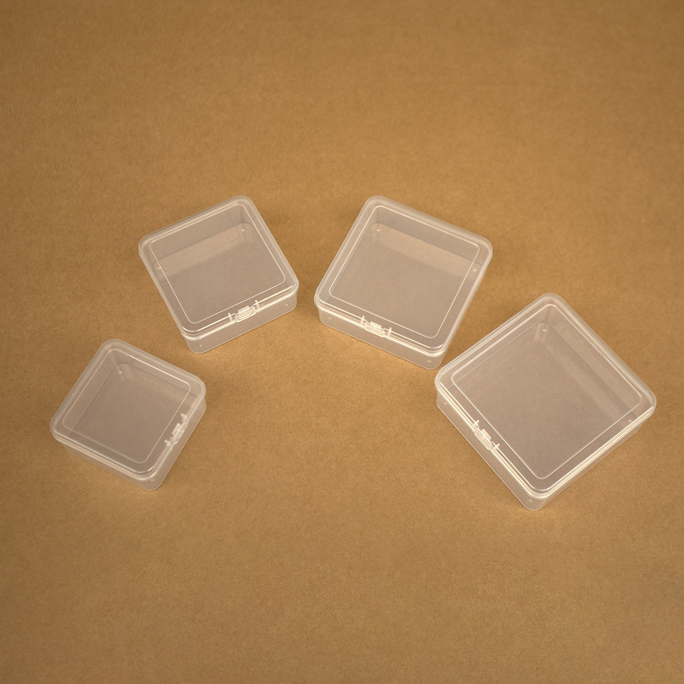 Rectangular Transparent Plastic Stationery Packaging Box Sample Zero Components Toy Storage Box Accessories Plastic Box with Lid