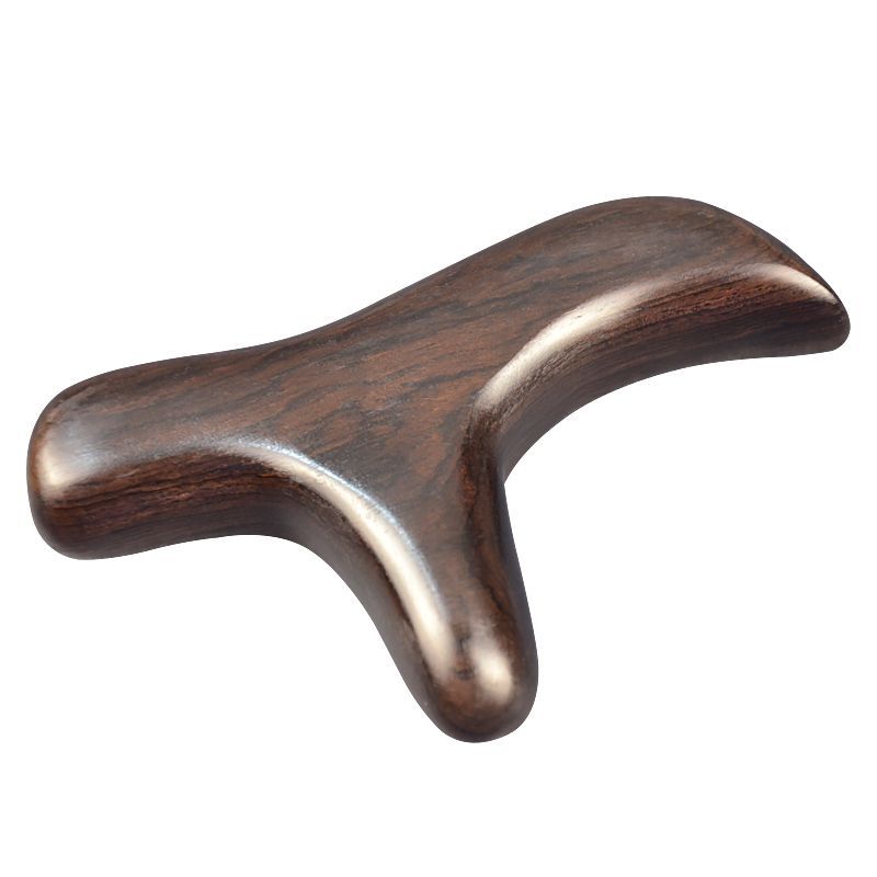 Rosewood triangle que point scraping board massage foot artifact pedicure stick solid wood acupuncture point tool tendon pulling back