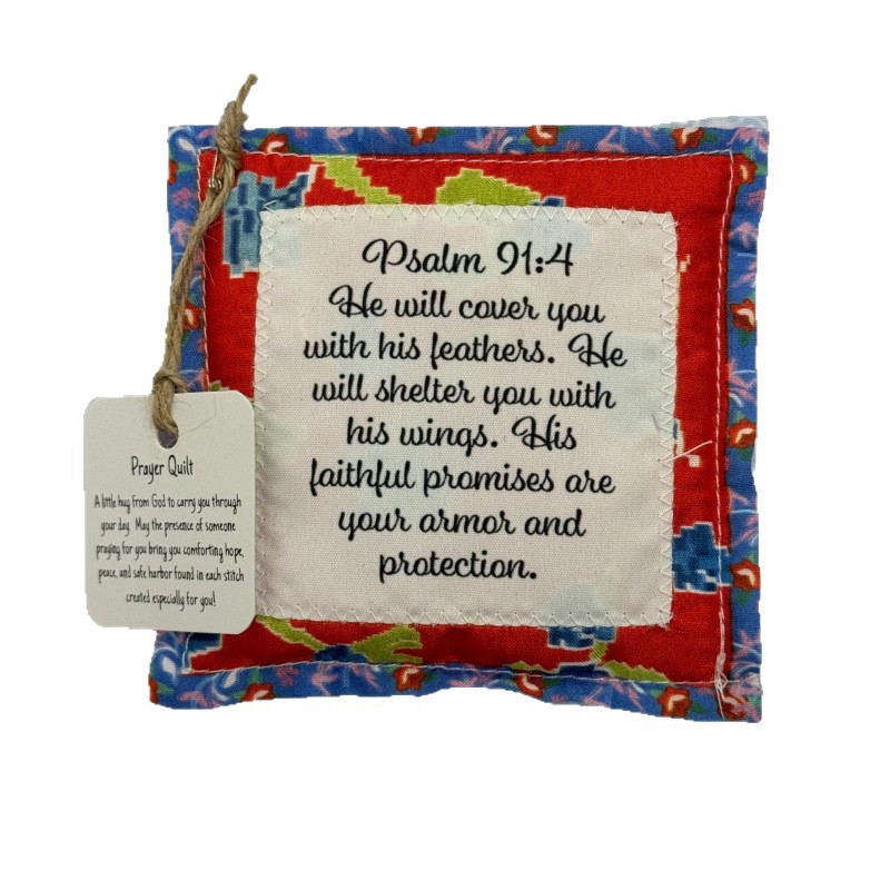 Prayer Quilt with Cross Inside