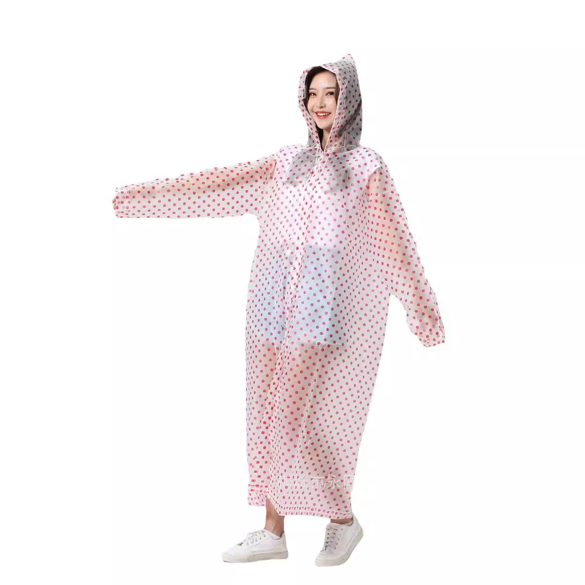 Non-Disposable Raincoat EVA Adult Raincoat 18 Silk Thickened Outdoor Mountaineering Travel Transparent Raincoat Printable LOGO