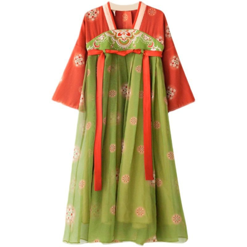 Girl. Children's Hanfu autumn Chinese style retro Ru skirt super fairy dress festive female treasure Dunhuang style costume