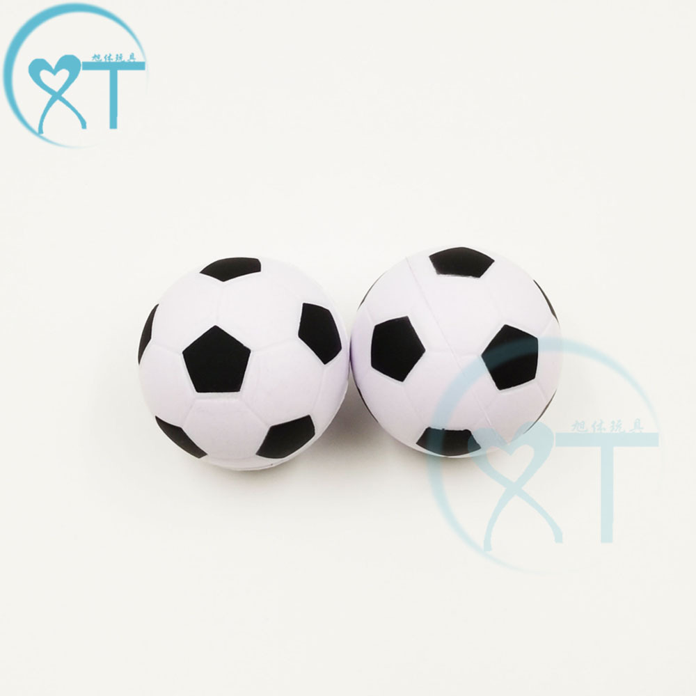 Amazon Explosions 4cm Spray Paint Rugby pu Foam Mini Football Elastic Decompression Vent Stress Ball Basketball
