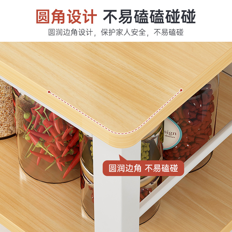 Kitchen multi-functional pot oven microwave oven shelf simple floor multi-layer storage rack household storage rack