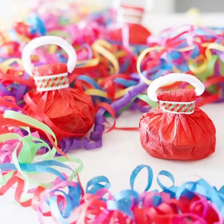Flower ribbon wedding salute cheering ribbon grenade ball New Year hand throwing ribbon 30 bracelet spider silk