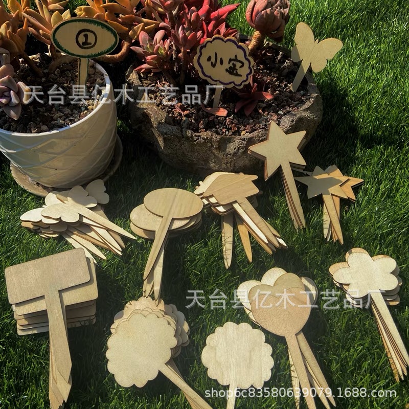 Деревянный знак для растений цветы садоводство креативная метка для суккулентов деревянная чиповая доска ремесло деревянная карточка для вставки