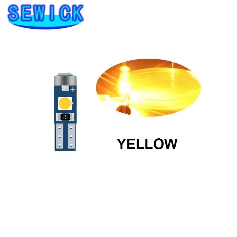 SEWICK Car LED High BrighTness InsTrumenT LighT T5 3030 3SMD IndicaTor LighT InsTrumenT LighT CenTral ConTrol LighT High BrighTness