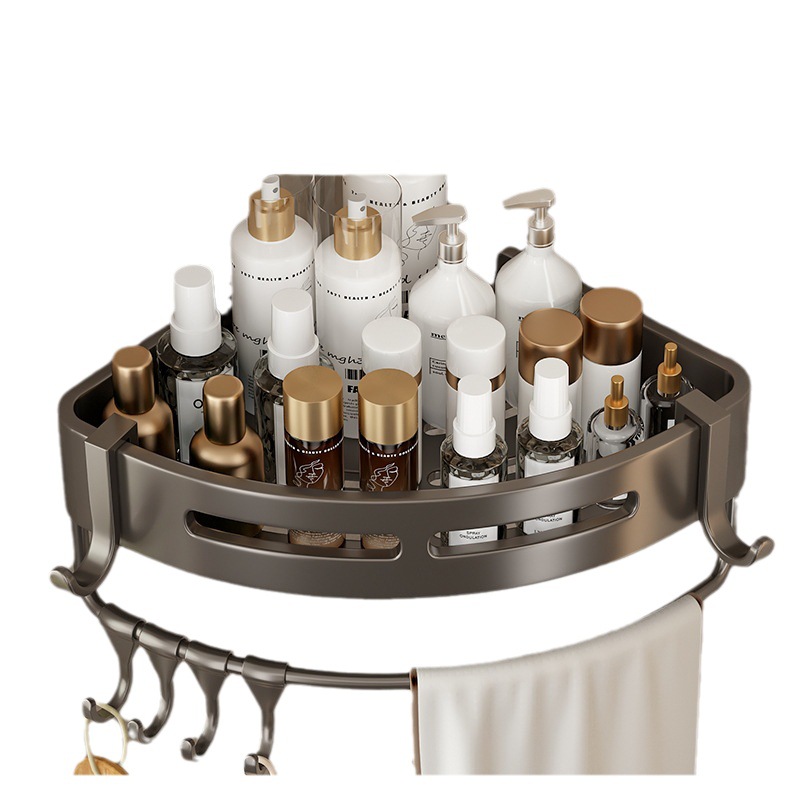 Factory Supply Toilet Bathroom Triangle Rack Toilet Toilet Shelf Punch-free Wall-mounted Wall Rack