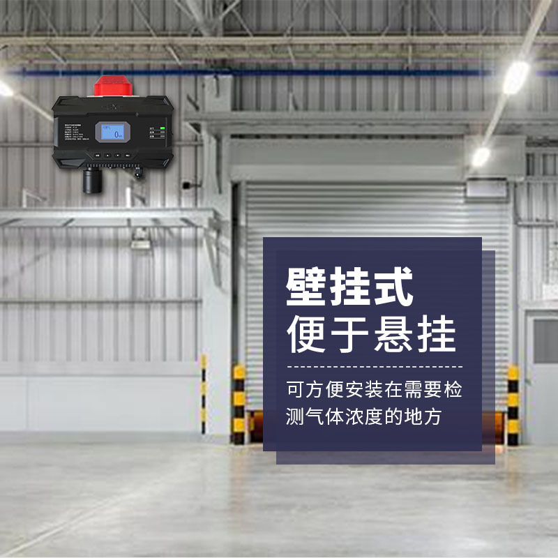 Wall mounted nitric oxide gas alarm