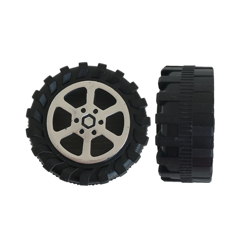 33mm Toy Wheel Plastic Wheel Inertia Car Children's Teaching Aids Technology Small Making Parts DIY Toy Accessories