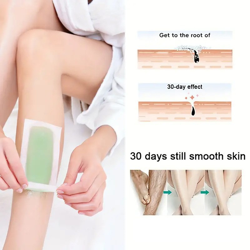 Hair Removal Wax Paper Can Be Used All over the Body to Remove Leg Hair, Armpit Hair and Hand Hair, Double-Sided Hair Removal Paper for Men and Women, Foreign Trade Cross-Border Hair Removal Wax Paper