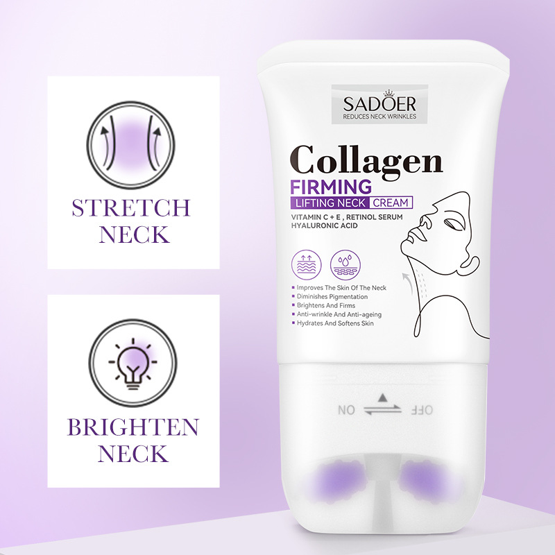 English SADOER collagen Firming Neck lifting cream roller neck beauty cream cross-border foreign trade Wholesale