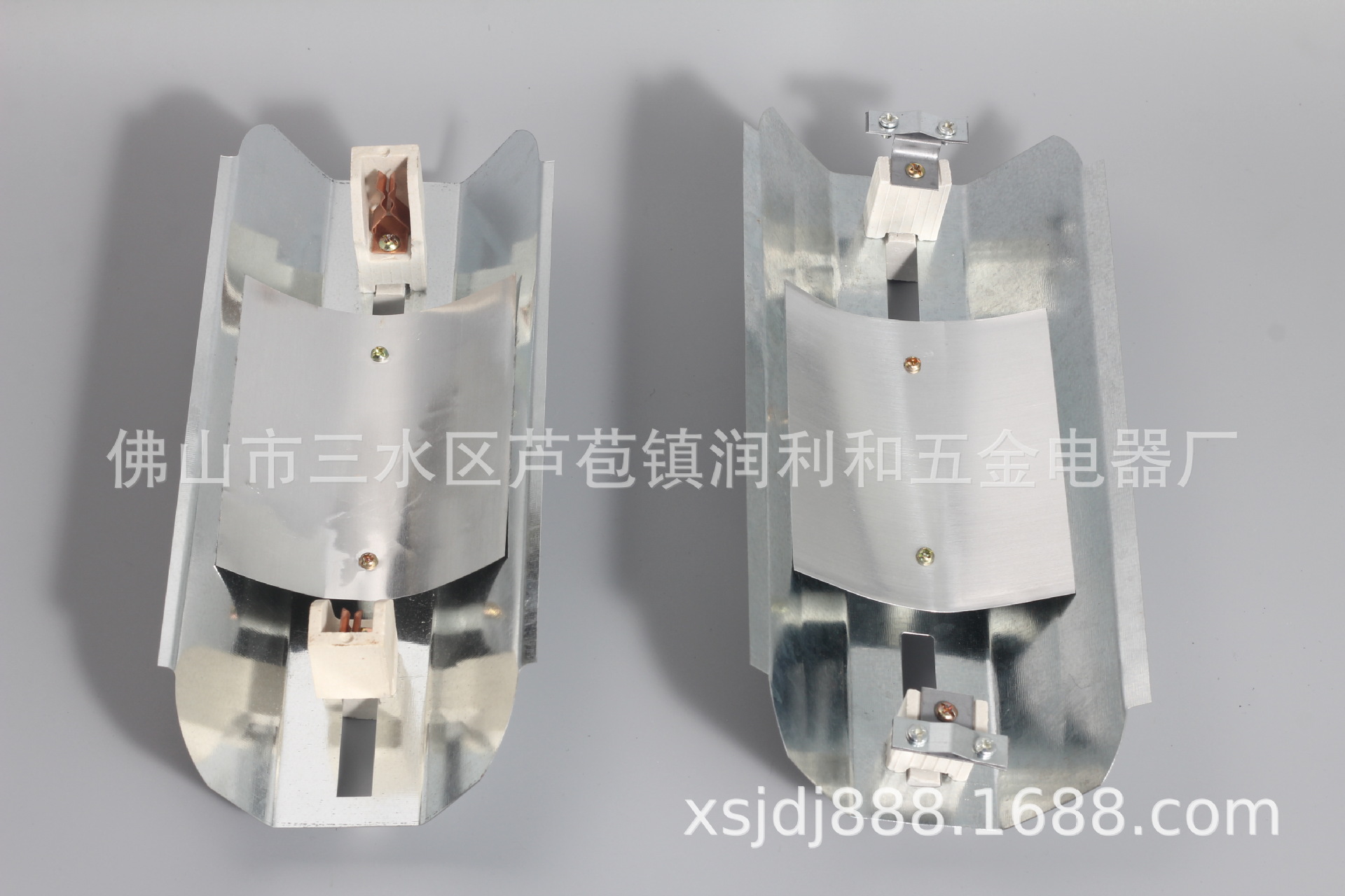 The curved code lamp holder plug-in lamp holder universal 500W-1000W iodine tungsten lamp holder outdoor site lighting fixtures