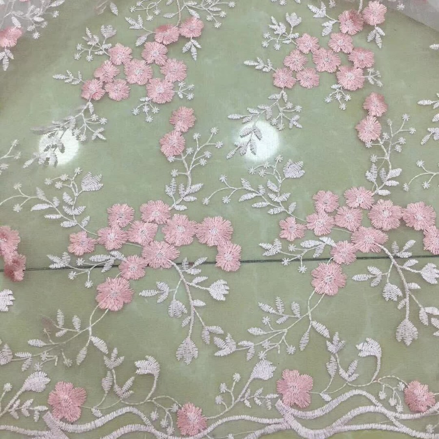 Фабричная новая сетчатая вышивальная ткань для женской и детской одежды