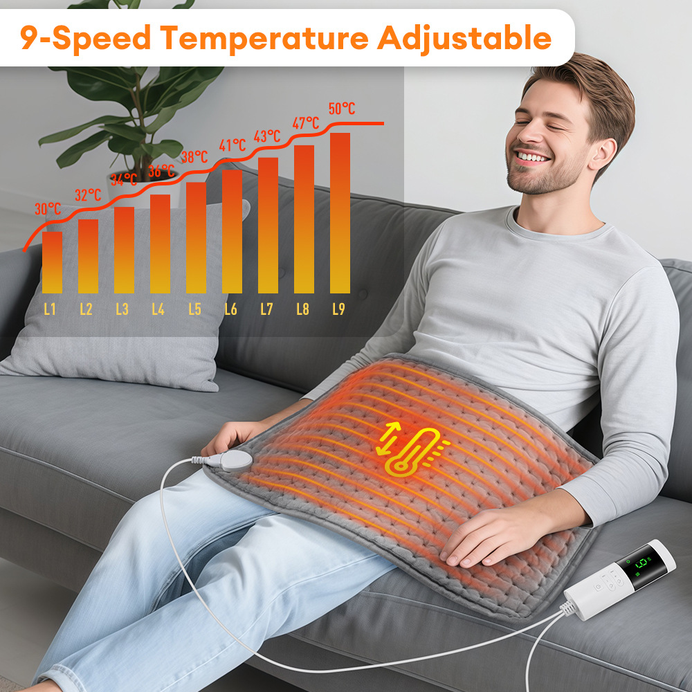 25 New 9-Speed Heating Pads, Multi-Functional Waist Warmer and Abdominal Warmer, Home Physiotherapy Pad, Office Hot Compress, Leg Warmer, Electric Blanket