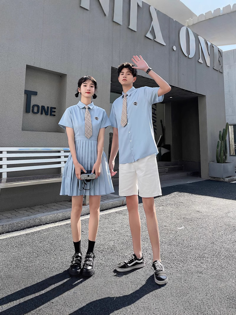 наряд для выпускного сезона для влюбленных, новая форма для учеников начальной и средней школы, рифмующийся хоровой костюм с вышивкой