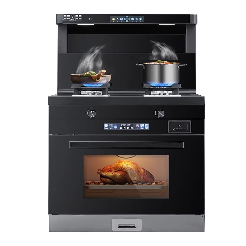 Intelligent Integrated Stove, All-In-One Household Multi-Functional Kitchen Steaming, Baking and Disinfection Cabinet, All-In-One Gas and Electric Stove