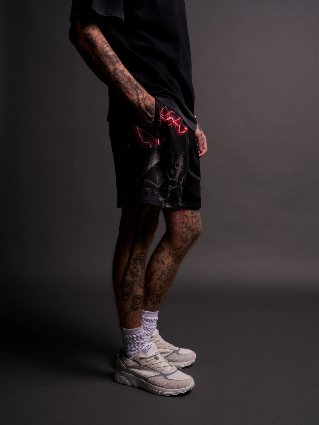 Men's Customized Shorts Mesh 3D Digital Printing Quarter Pants Personalized Fashionable Fitness Sports Pants Free Customization