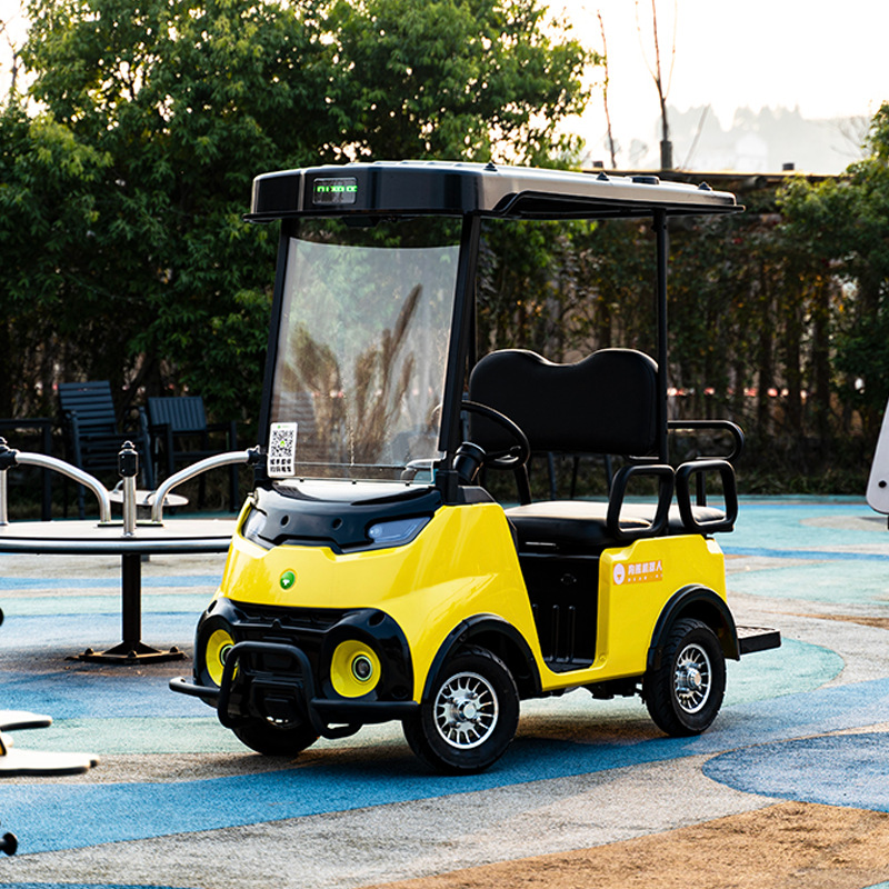 Unmanned rover scenic area scanning code sightseeing car sharing 4 small intelligent scooter cooperation launch