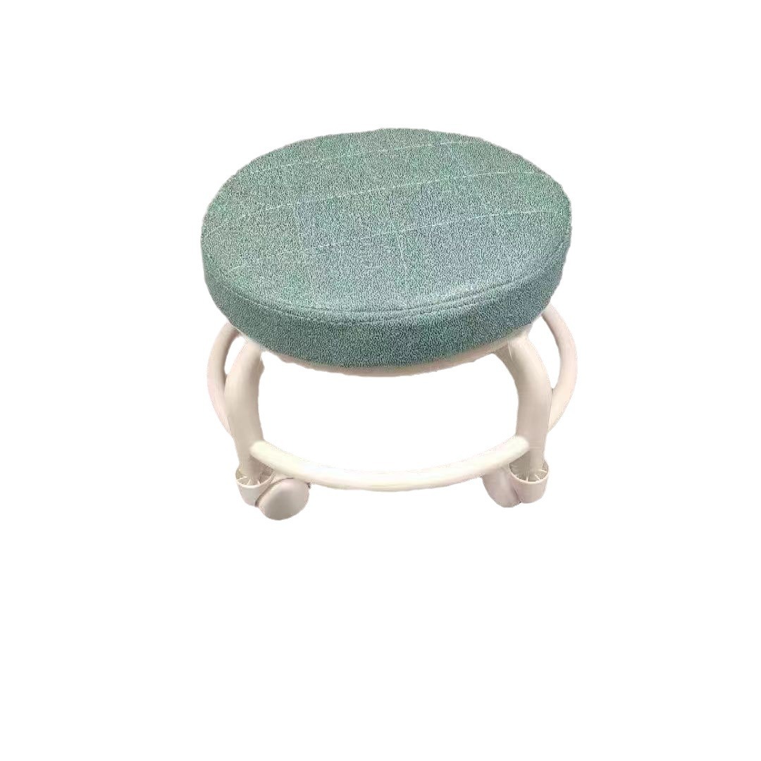 Universal Wheel Low Stool Mobile Small Stool Comfortable Roller Wheel Household Simple Small Chair pedicure Bench Round Stool