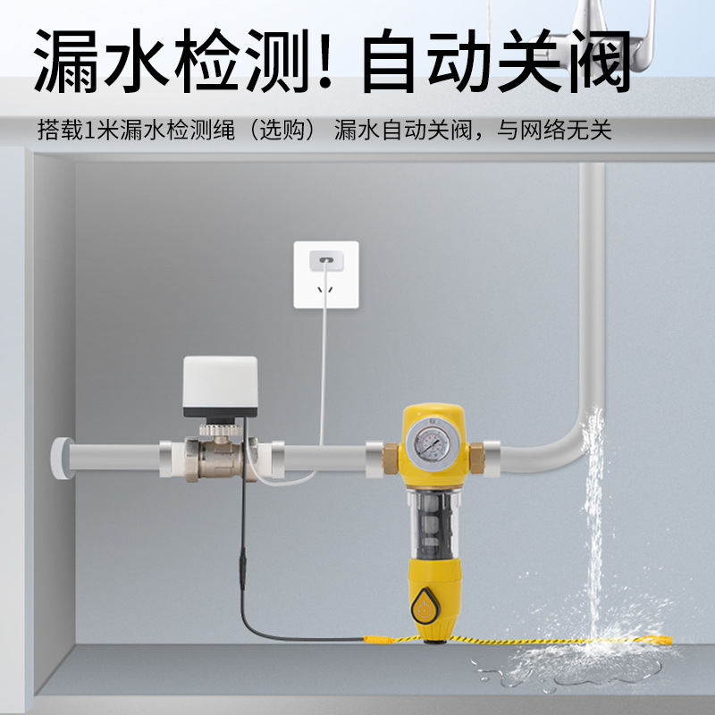 Water Leakage Protection Smart Valve Electric Ball Valve Manipulator Water Immersion Guard Sensor Gas Self-Closing Valve Intelligent Control
