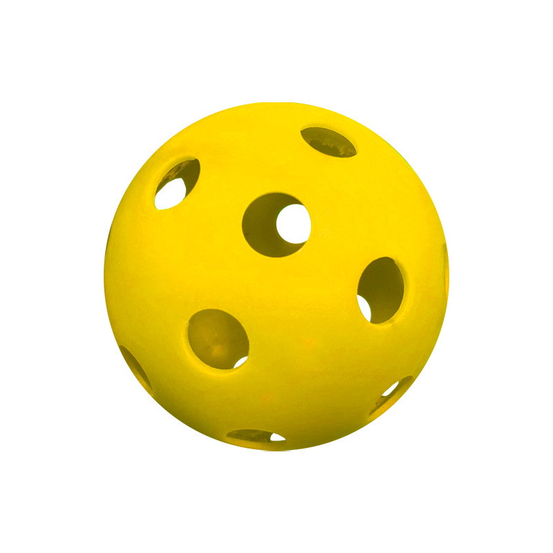 Dry land ice hockey soft hockey Fule ball Red Yellow Blue floor ball round ball hollow hole ball floorball