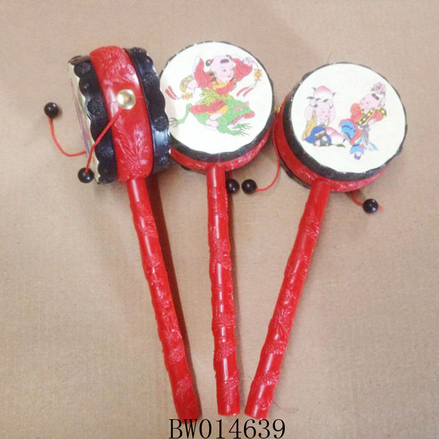 Children's musical instrument baby toy rattle small rattle infant hand drum rattle toy wholesale supply gift