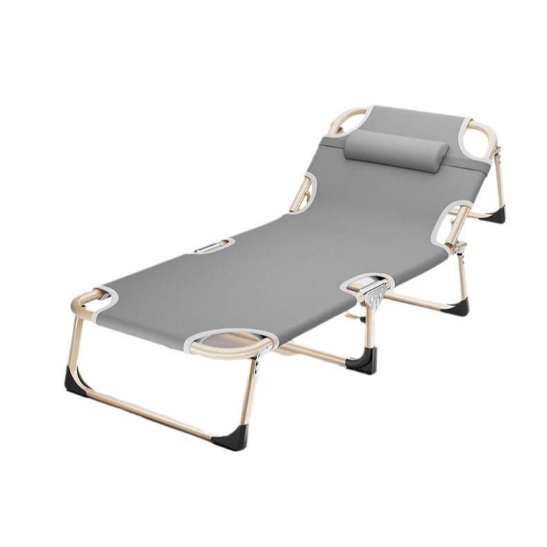 Portable Folding Bed Lunch Break Bed Adult Single Bed Office Home Nap Recliner Simple Bed Marching Bed